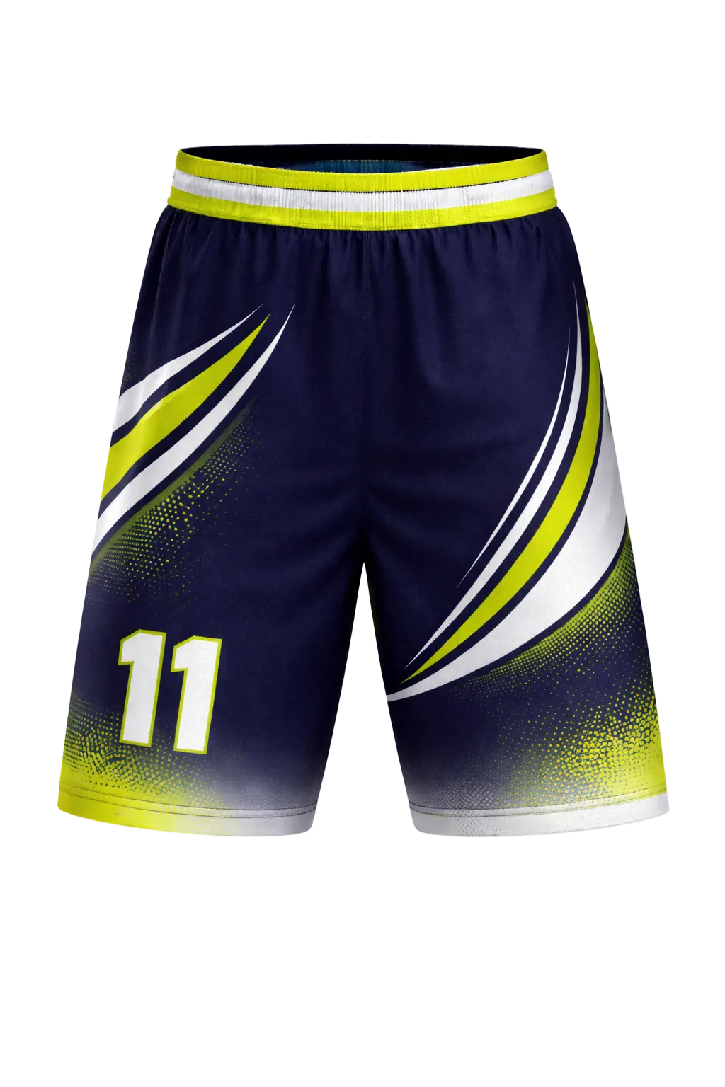 Custom Navy Blue and Lime Green Basketball Jersey Set