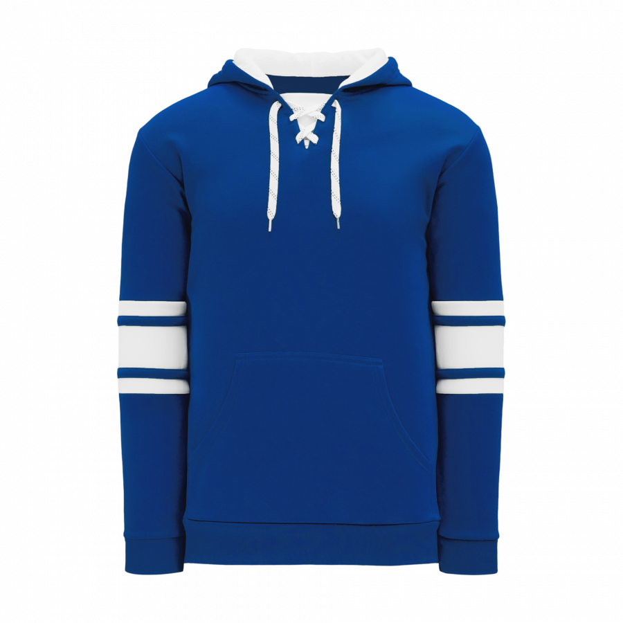 Sweats à capuche bleus de hockey sur glace