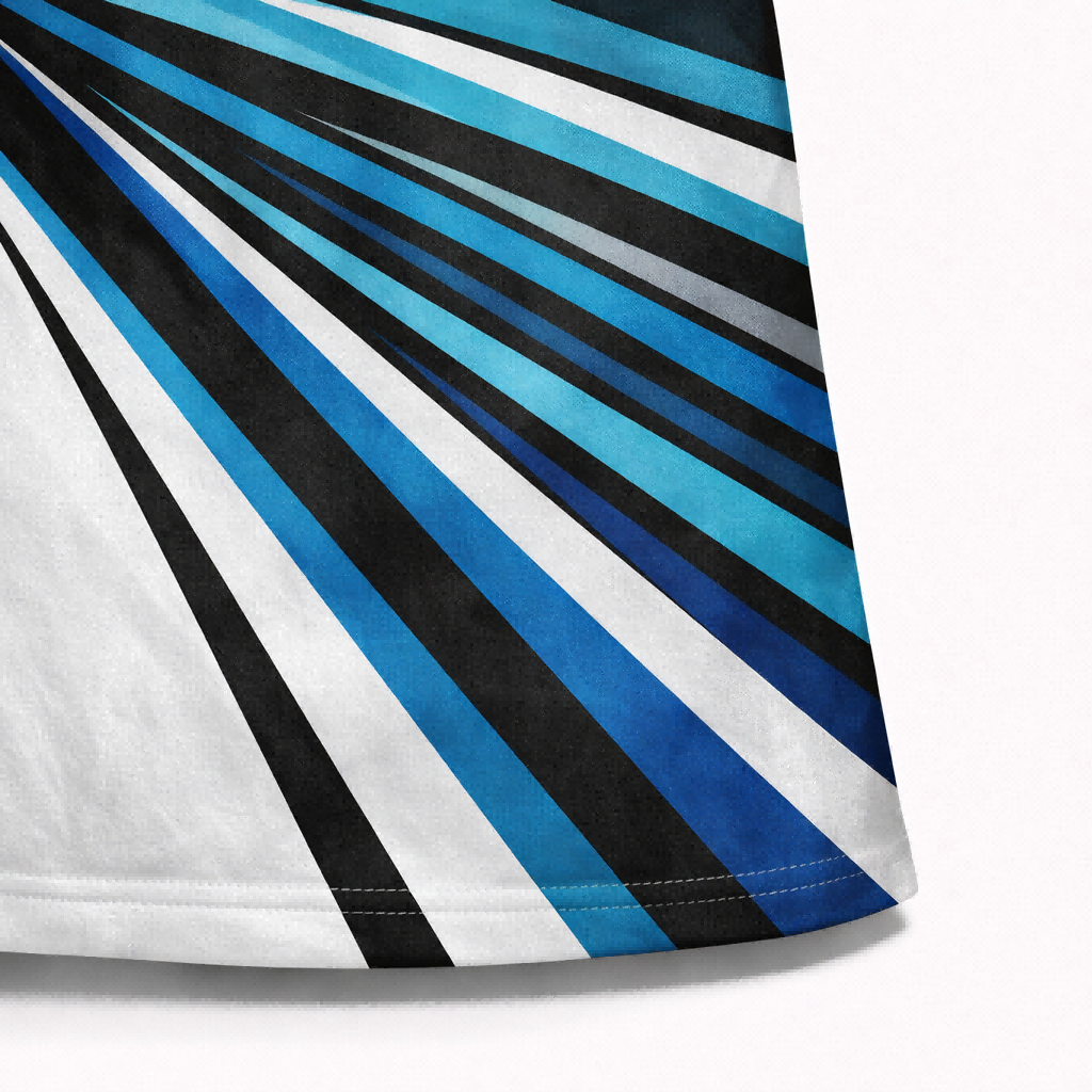 Teal & Black Custom Pit Crew Shirt