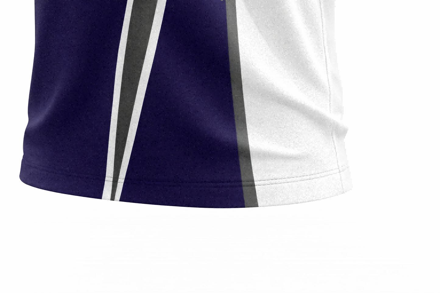 Modern Purple & White Geometric Sublimation Polo Shirt