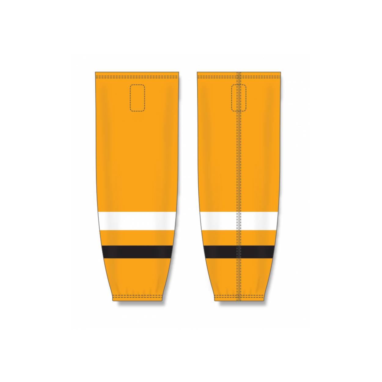 Orange & White & Black Hockey Socks