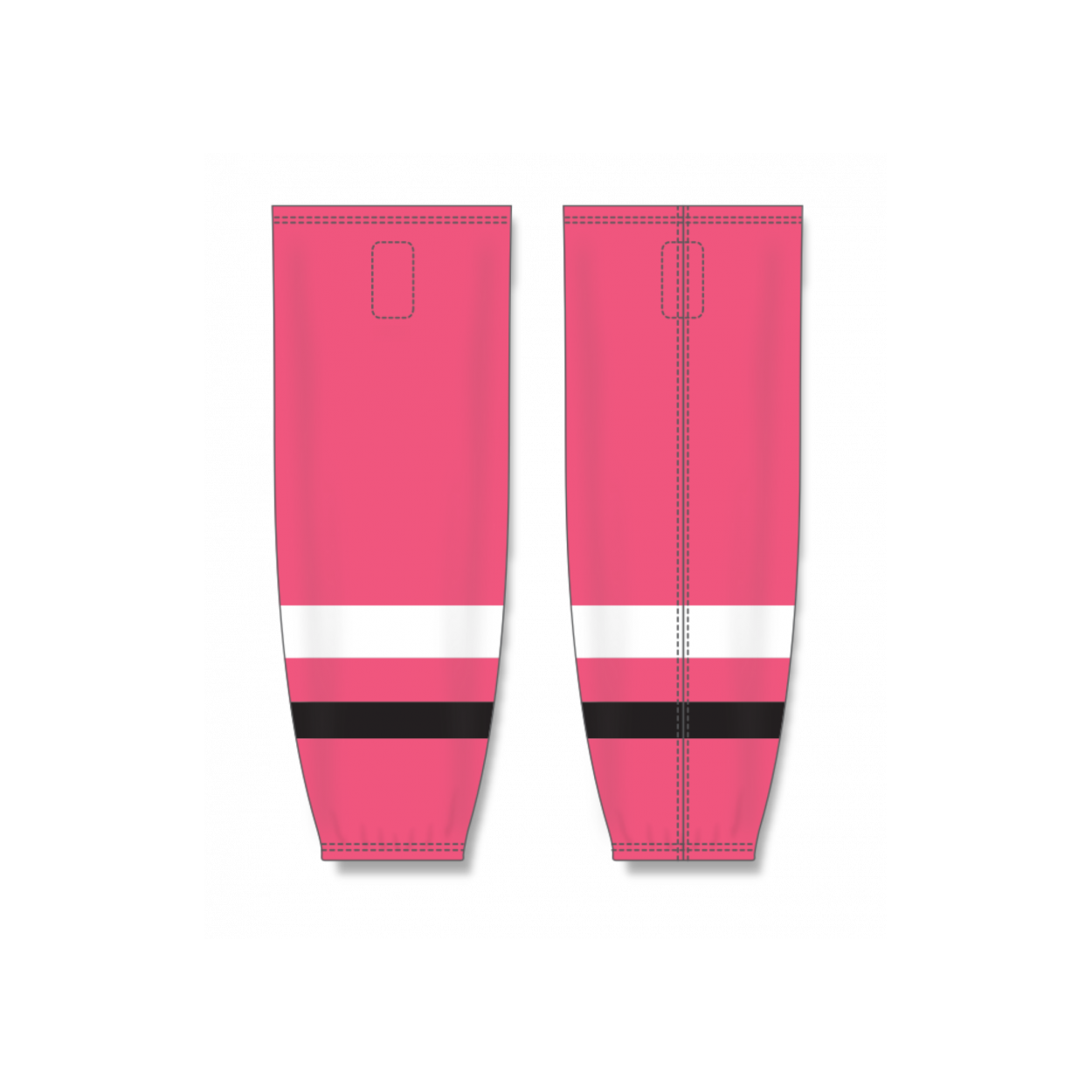 Pink & White & Black Hockey Socks
