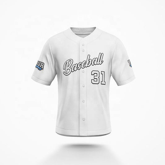 Custom 2-Button Baseball Uniform - Durable Polyester