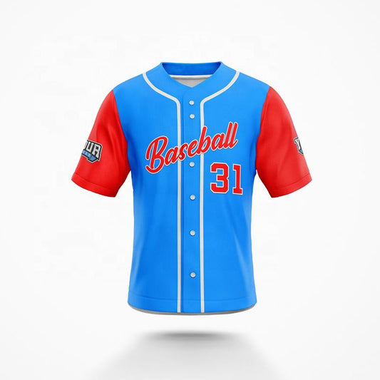 Bold Custom Baseball Wear - 100% Polyester, Heat-Pressed