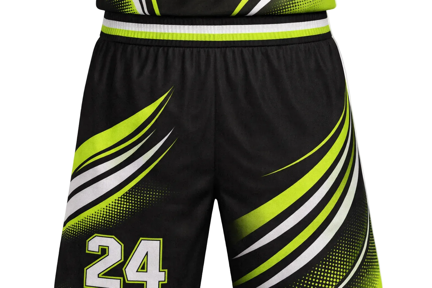 Custom Black Lime Green Basketball Uniform