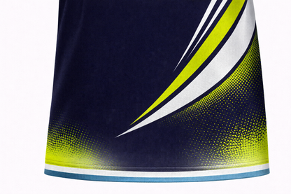 Custom Navy Blue and Lime Green Basketball Jersey Set