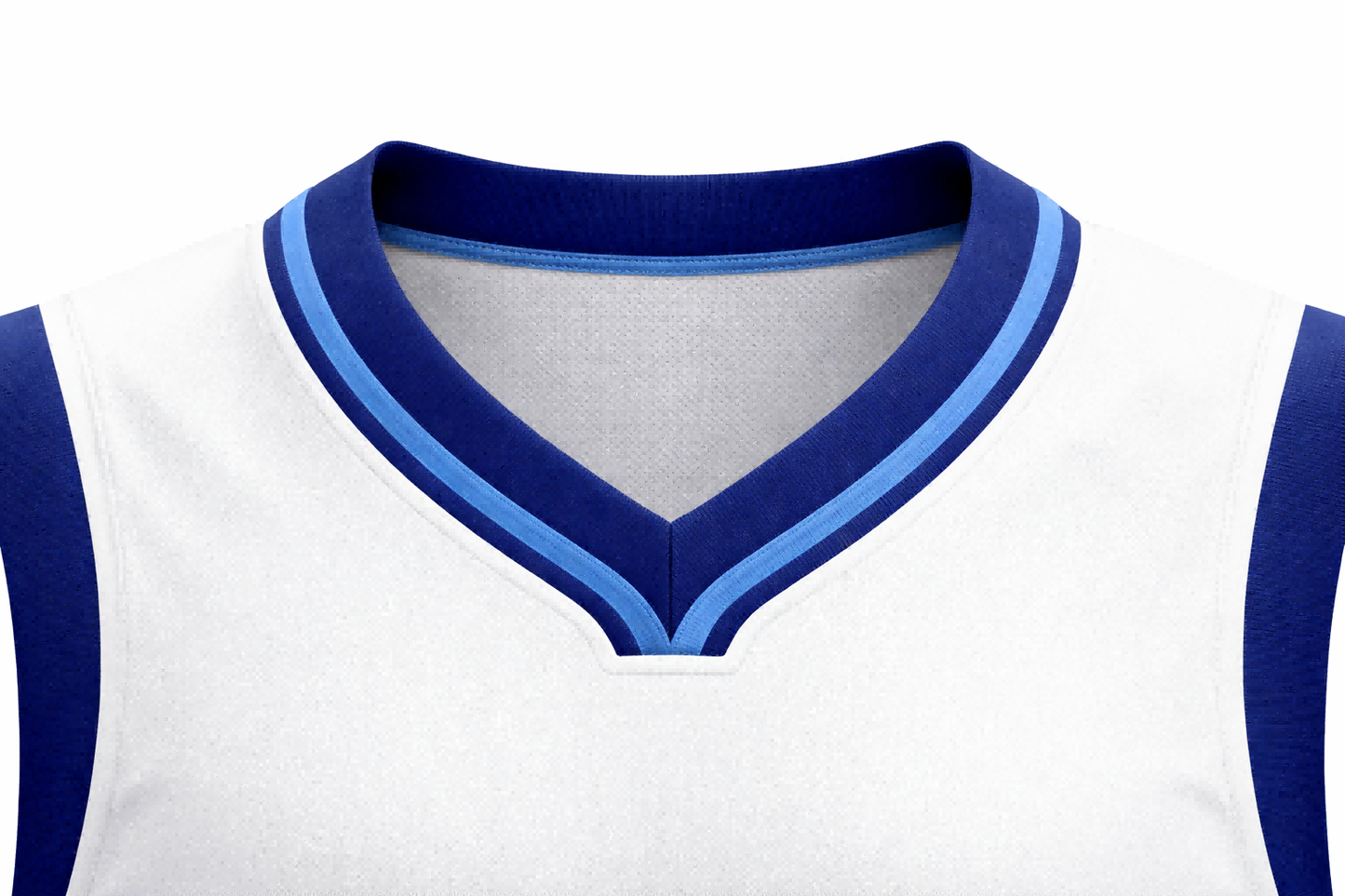 Custom White and Light Blue Floral Basketball Jersey Set