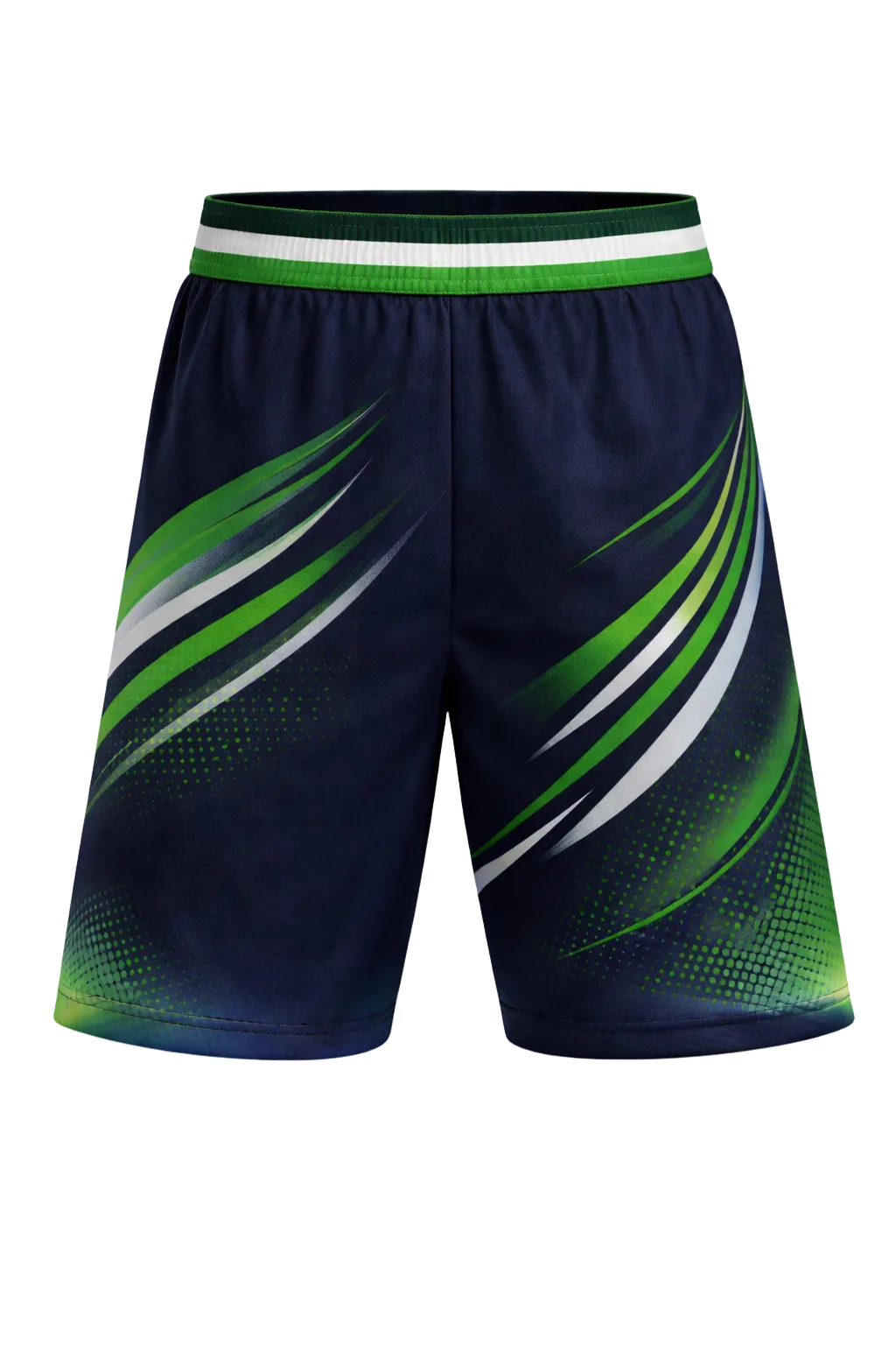 Custom Dark Navy and Green Basketball Jersey Set