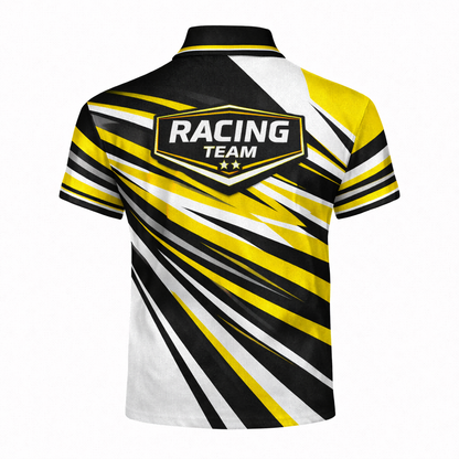 Vibrant Yellow & Black Racing Shirt
