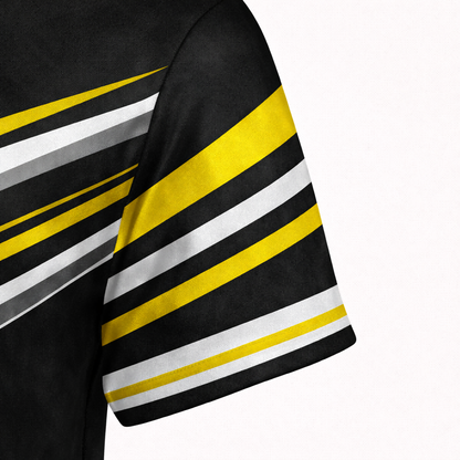 Vibrant Yellow & Black Racing Shirt