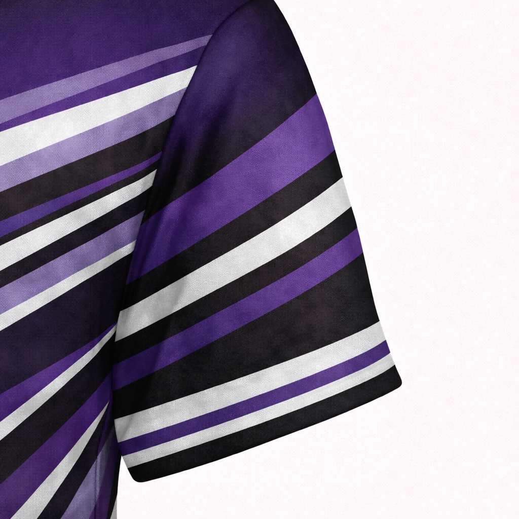 Purple & Black Custom Pit Crew Shirt