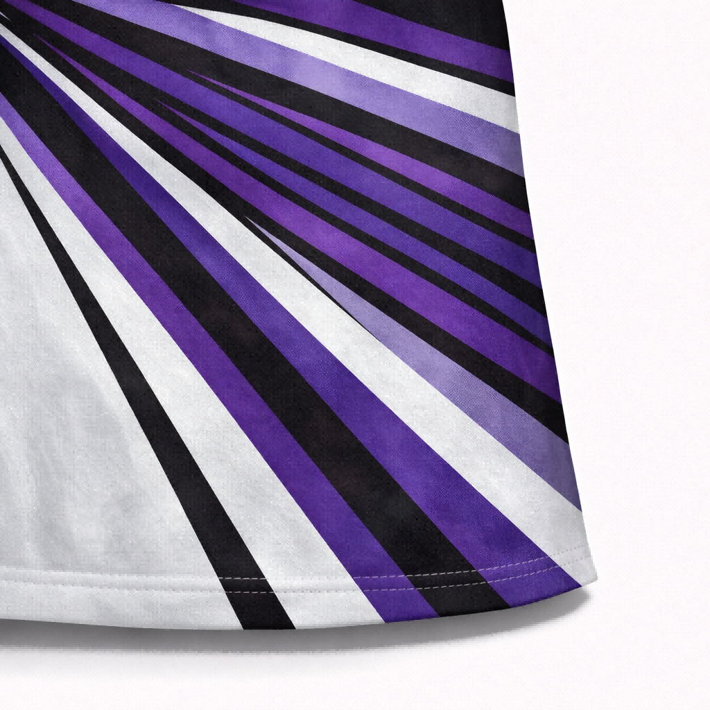 Purple & Black Custom Pit Crew Shirt