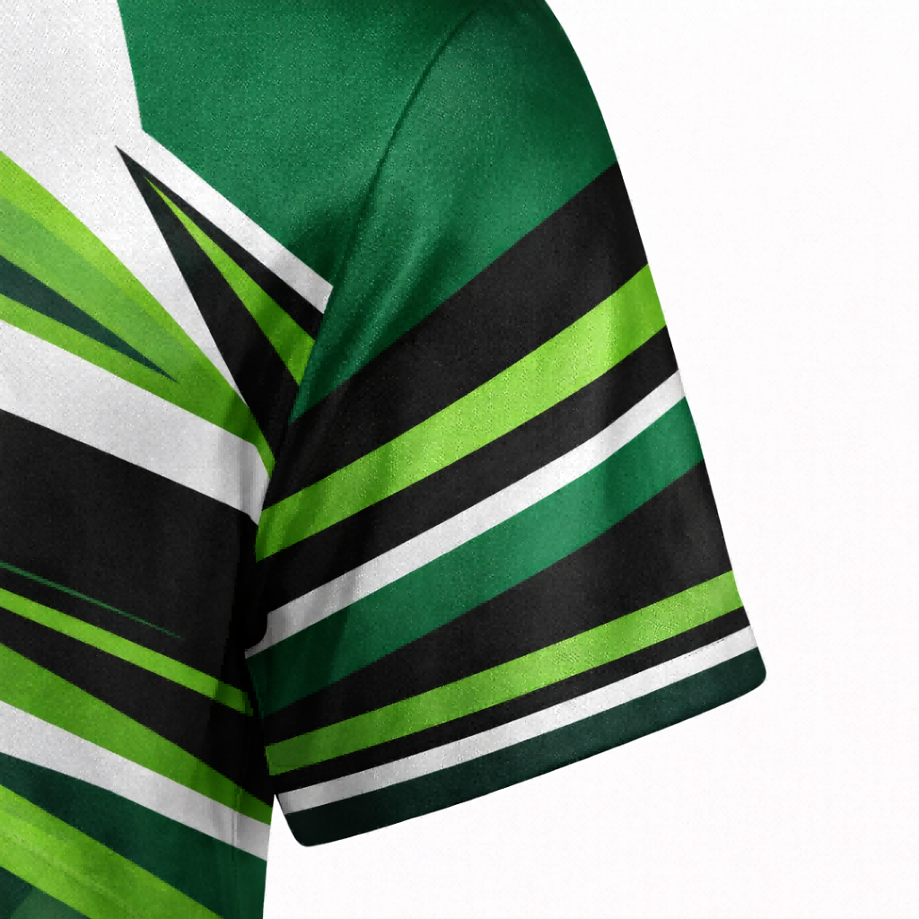Custom Green & Black Speed Racing Shirt