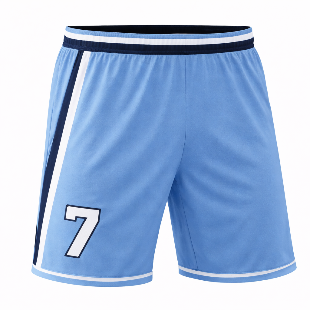 Customizable Light Blue Lightning Soccer Jersey - Team Soccer Set