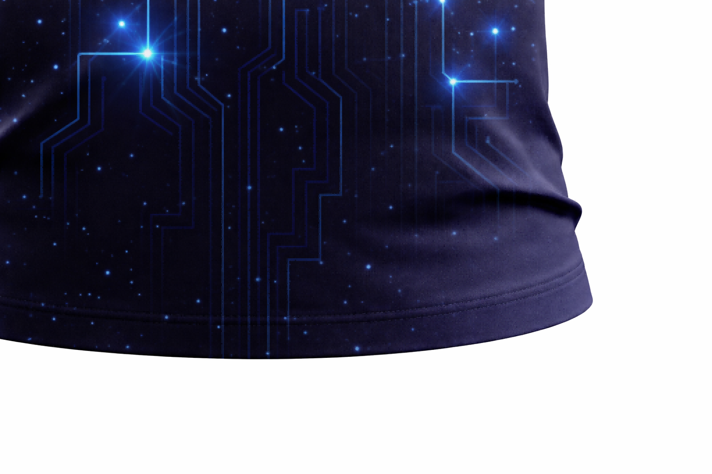 Blue Circuit Board Tech Sublimation Polo Shirt